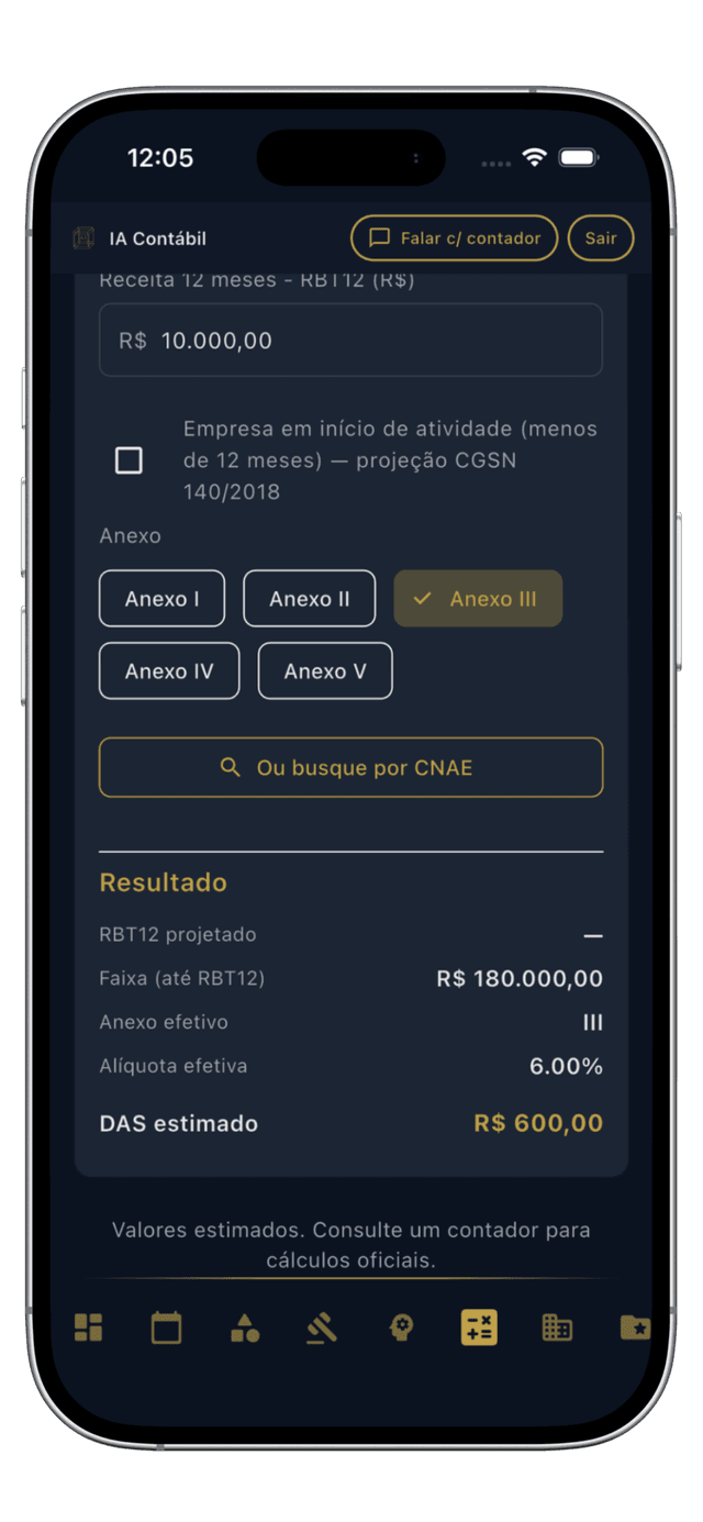Plataforma IA Contábil - app 5